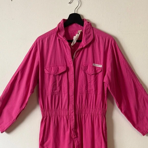 Diane von Furstenberg Pink Vintage Zip Up Jumpsuit - Picture 4 of 5